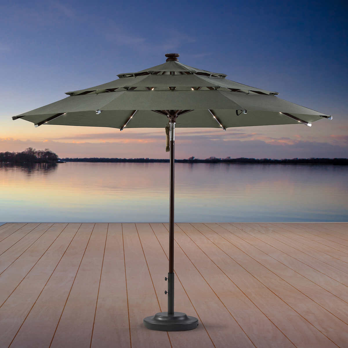 Proshade 11 Led Solar Aluminum Market Umbrella