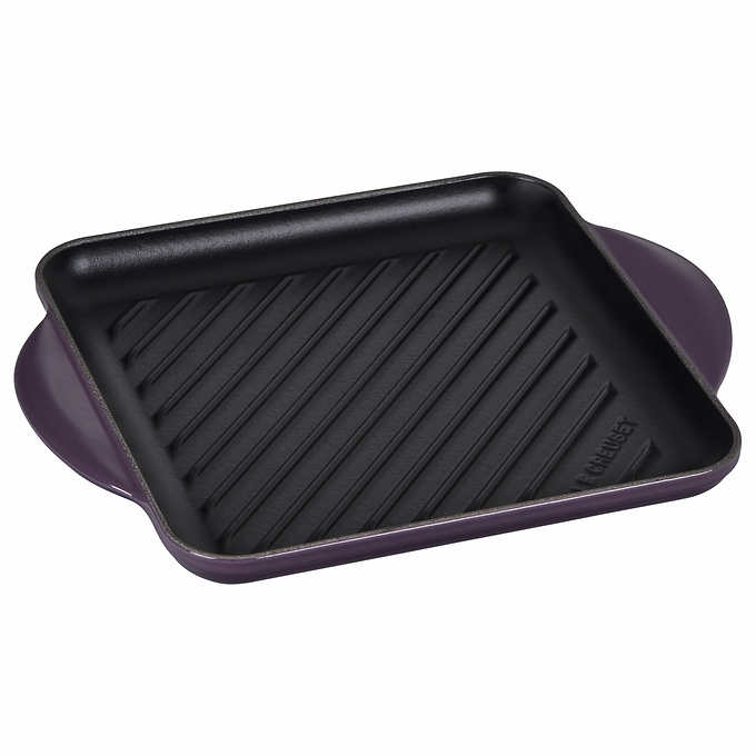 Le Creuset #24 Ribbed 9.5 Square Grill Griddle Skinny Two-Handled -  household items - by owner - housewares sale 