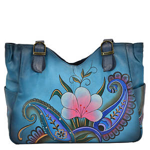 Anushcka Medium Cross Body Bag Handpainted Leather