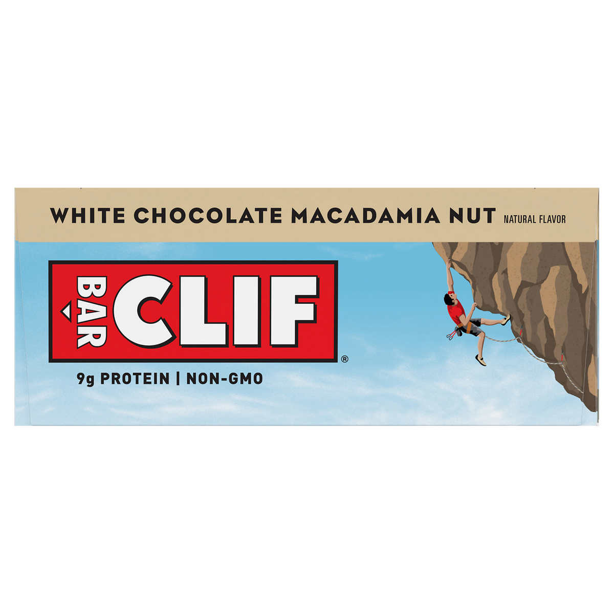 CLIF BAR - White Chocolate Macadamia Nut Flavor - Made with Organic Oats -  9g Protein - Non-GMO - Plant Based - Energy Bars - 2.4 oz. (12 Pack) 
