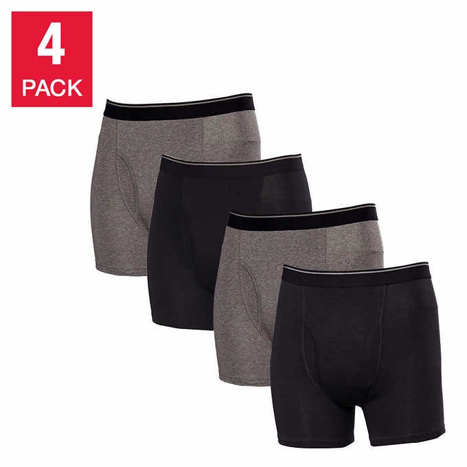 Gildan Adult Men's Performance Cotton Long Leg Boxer Briefs, 3-Pack, Sizes  S-2XL 