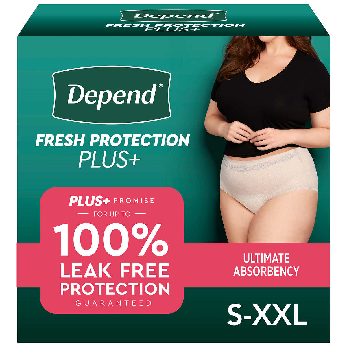 Women Small S Large Depends Protection Plus Ultimate Underwear 92 count -  Schaknat Elektronik