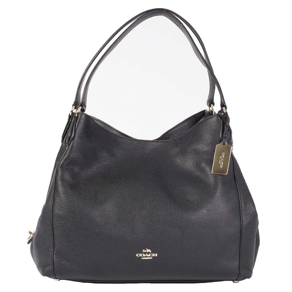 COACH Trail Bag in Black Smooth Leather