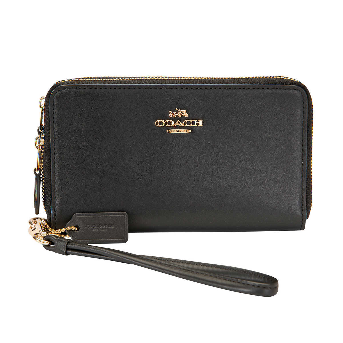 Coach wallet double zipper hot sale