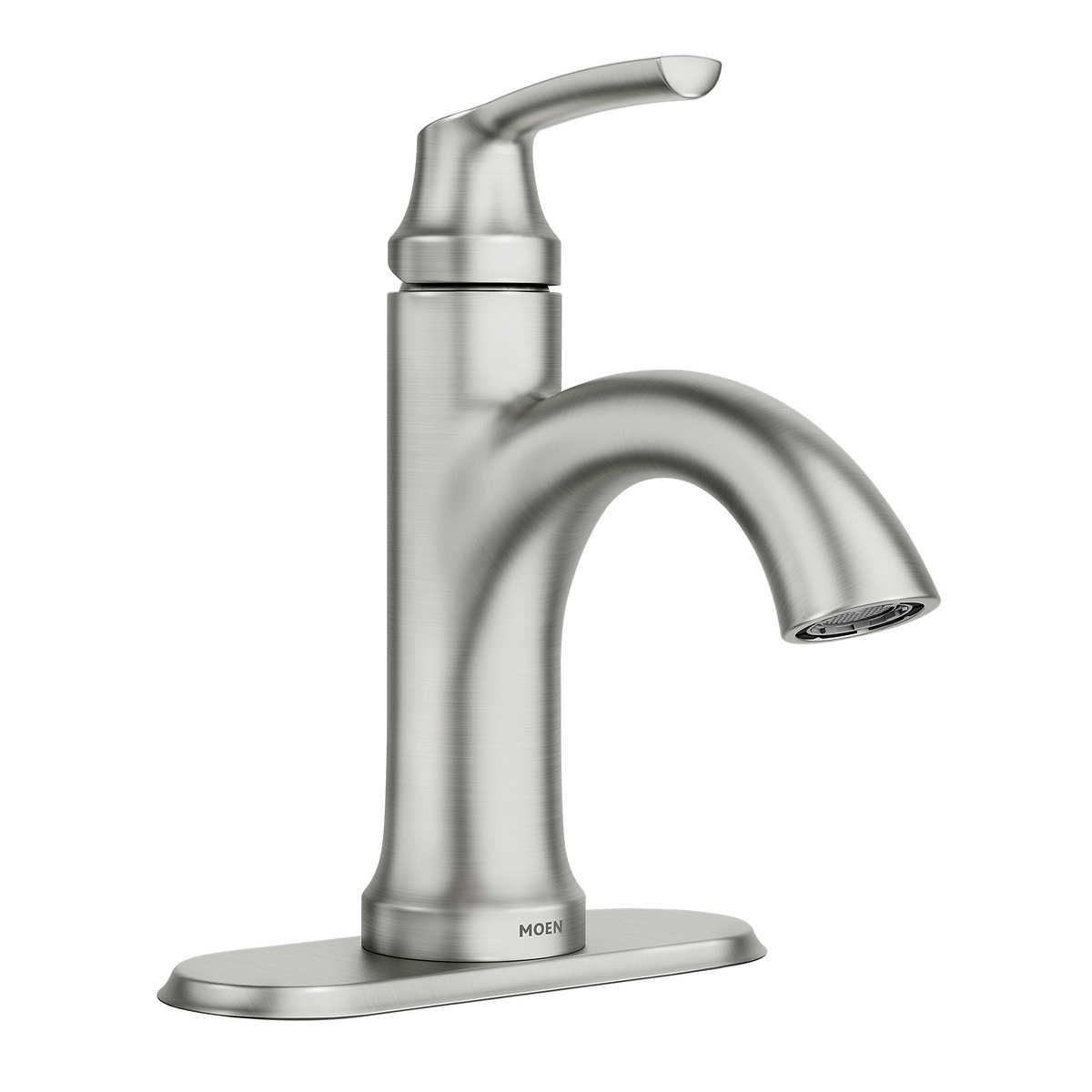 Moen Wellton One Handle Spot Resist Brushed Nickel Bathroom Faucet Costco