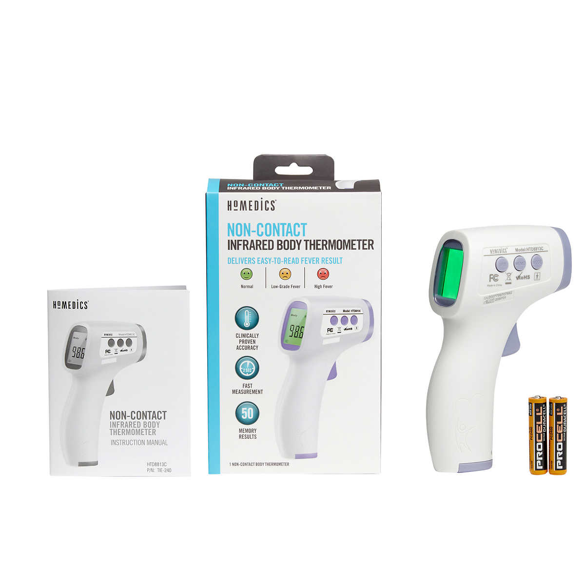 NuvoMed Audible Infrared Thermometer Talking no-touch infrared