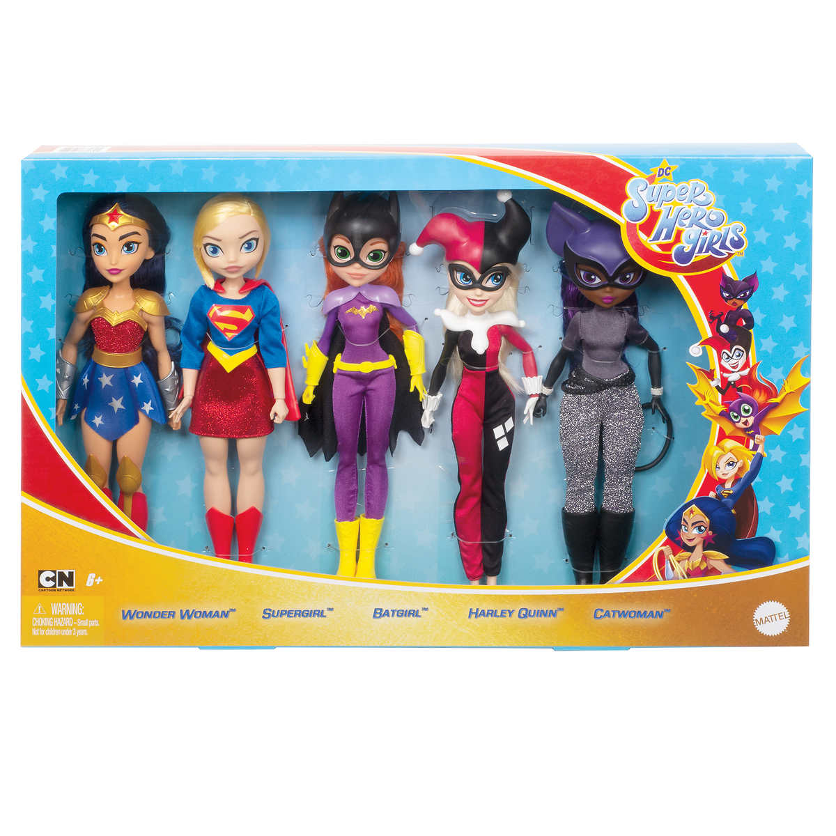 DC Super Hero Girls Dolls, Set of 5