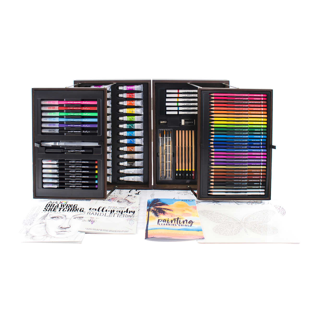 145 Piece Deluxe Art Set with 2 x 50 Sheet Drawing Australia