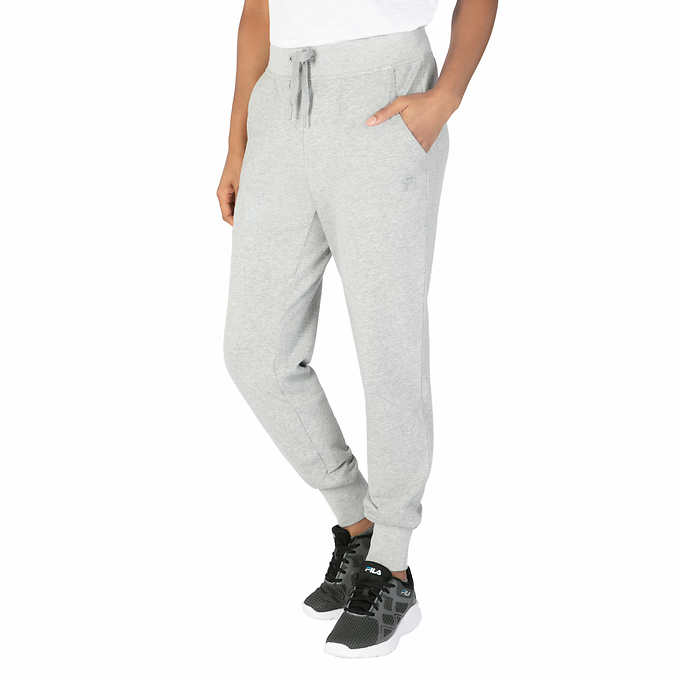 FILA Womens Tracksuit Trousers Joggers UK 10 Small Grey Cotton, Vintage &  Second-Hand Clothing Online