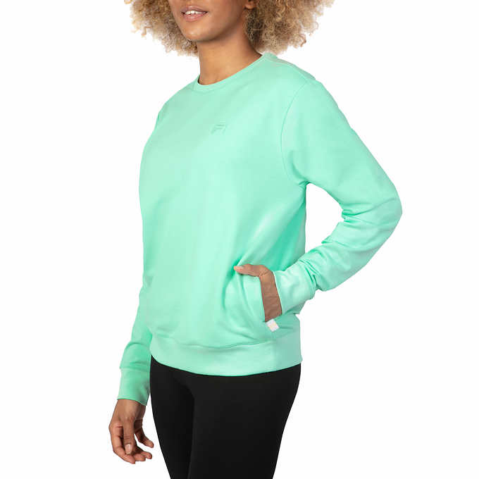 Fila Women's Bloom Logo Pullover Jersey Sports Bra Green Size 3X