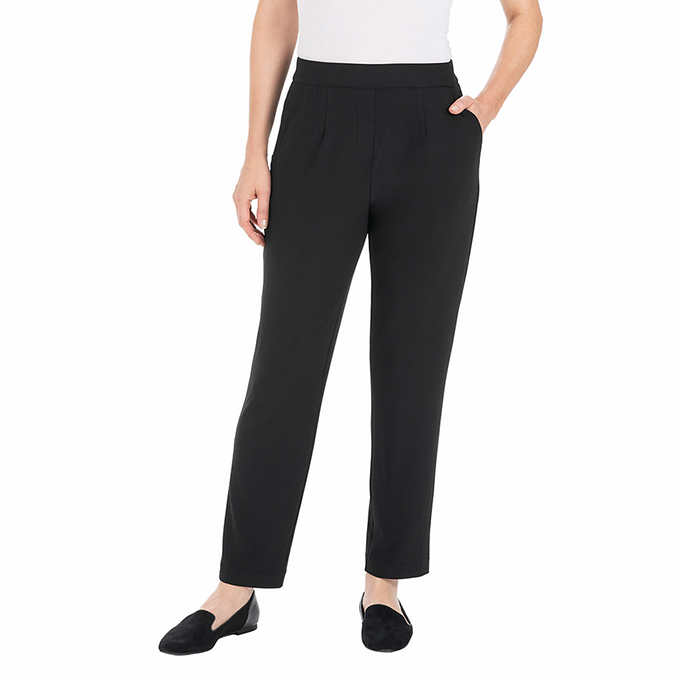 5 Pocket Pull-on Pants with Ankle Slit