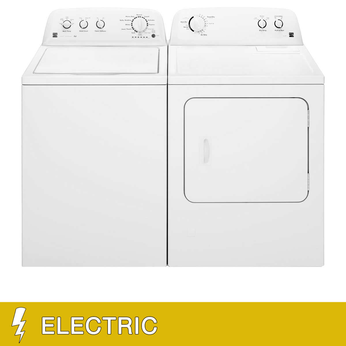 Kenmore 3 8 Cu Ft Top Load Washer With Stainless Steel Basket 7 0 Cu Ft Electric Dryer With Wrinkle Guard Costco