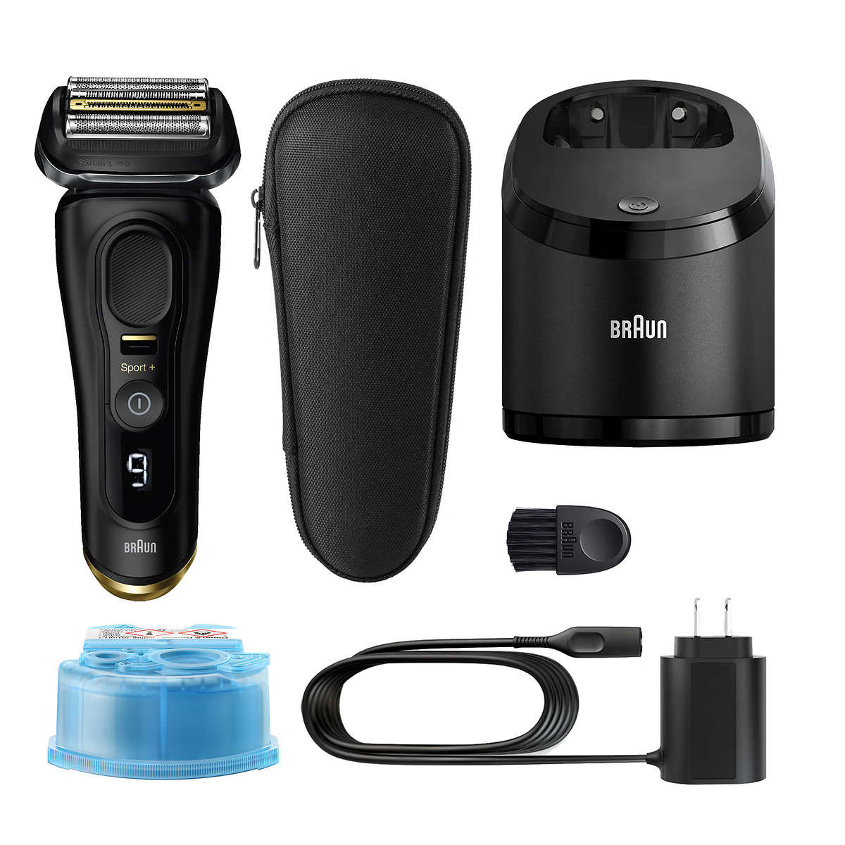 Braun Series 9 9370cc Rechargeable Wet Dry Men's Electric Shaver with Clean  Station 