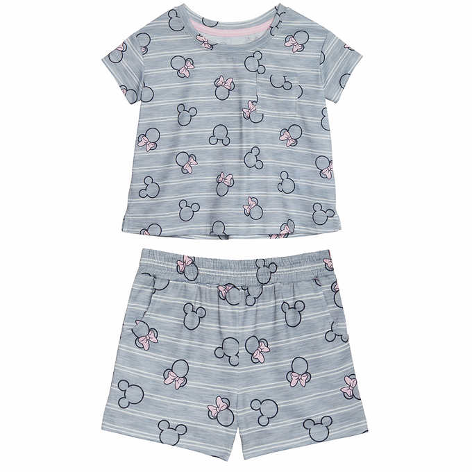 Disney Kids 2 Piece Pj Set Costco