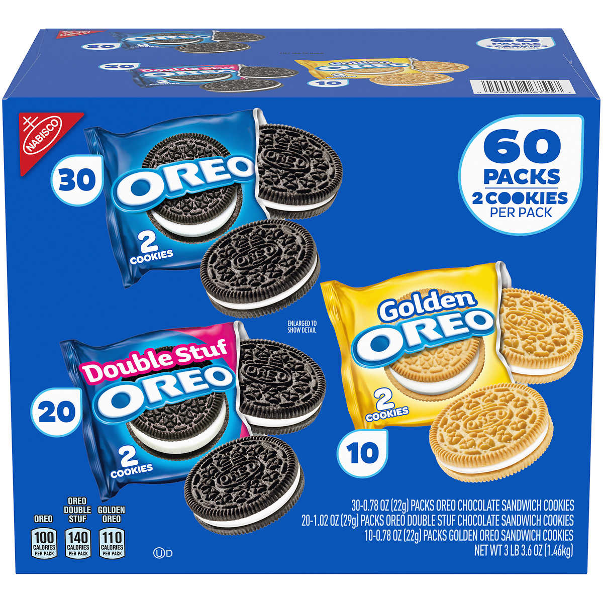 Oreo Cookies Variety Pack 60 Count Costco