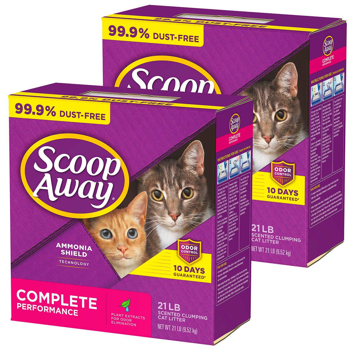 Scoop Away Complete Performance Scented Cat Litter 42 Pounds Costco