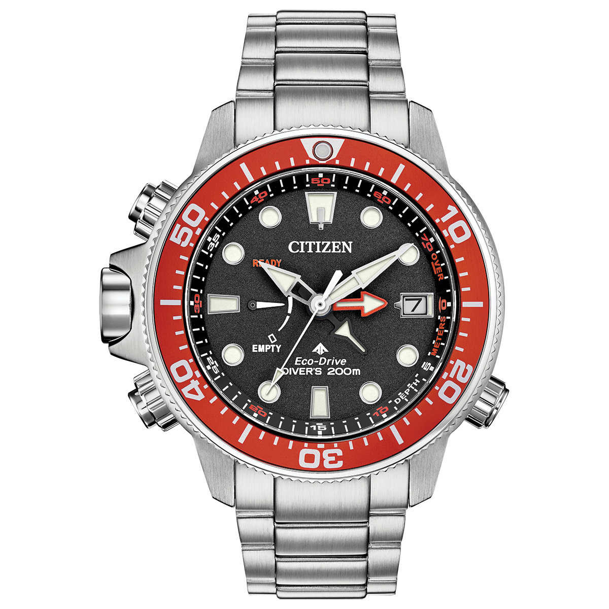 爆安セール シチズン Citizen Eco Drive Aqualand 0m Men S Divers Watch Silver Gold Date Bj54 51e 新生活 新発売の Moenvironment Org