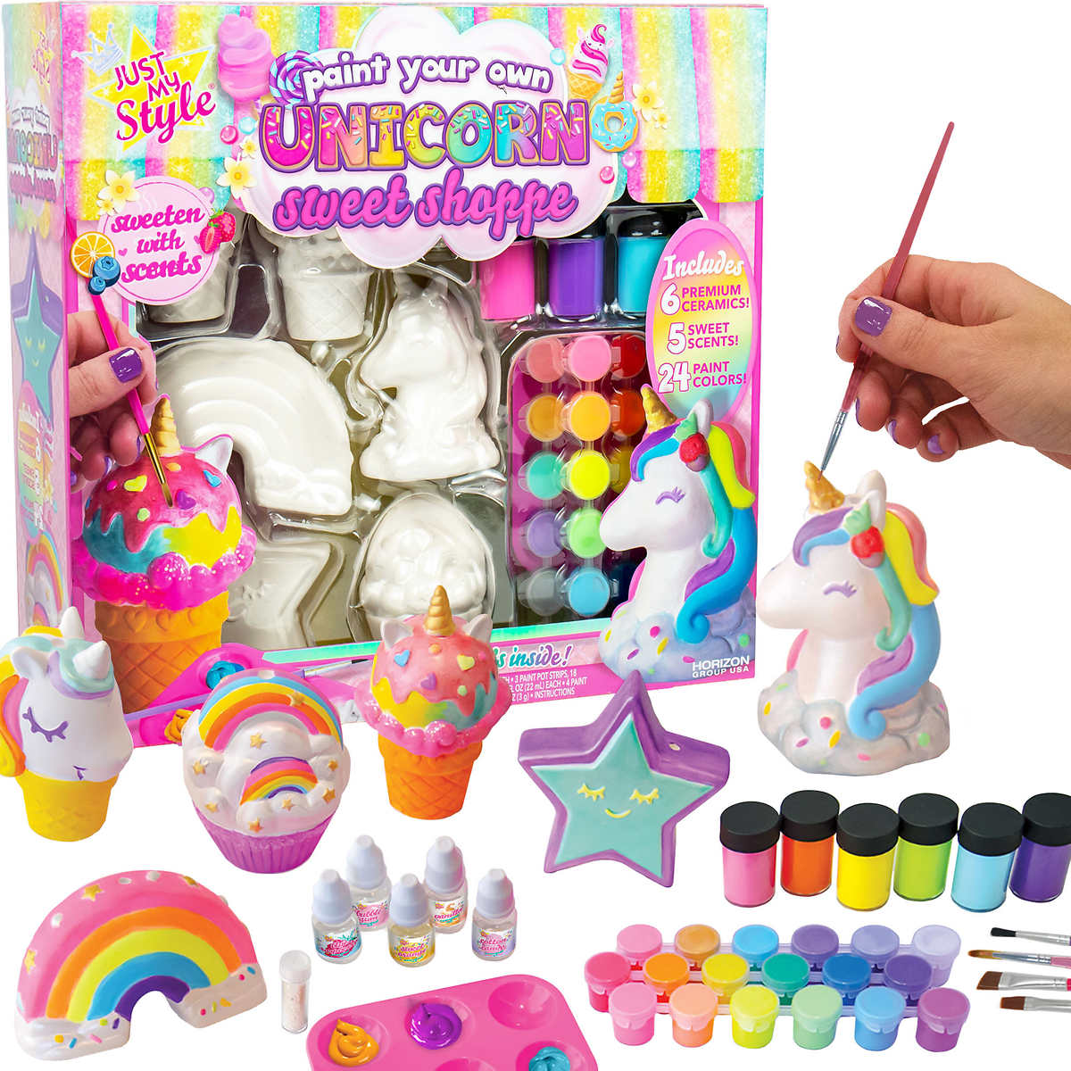 Just My Style Paint Your Own Wooden Unicorn Jewelry Box - 1 Each