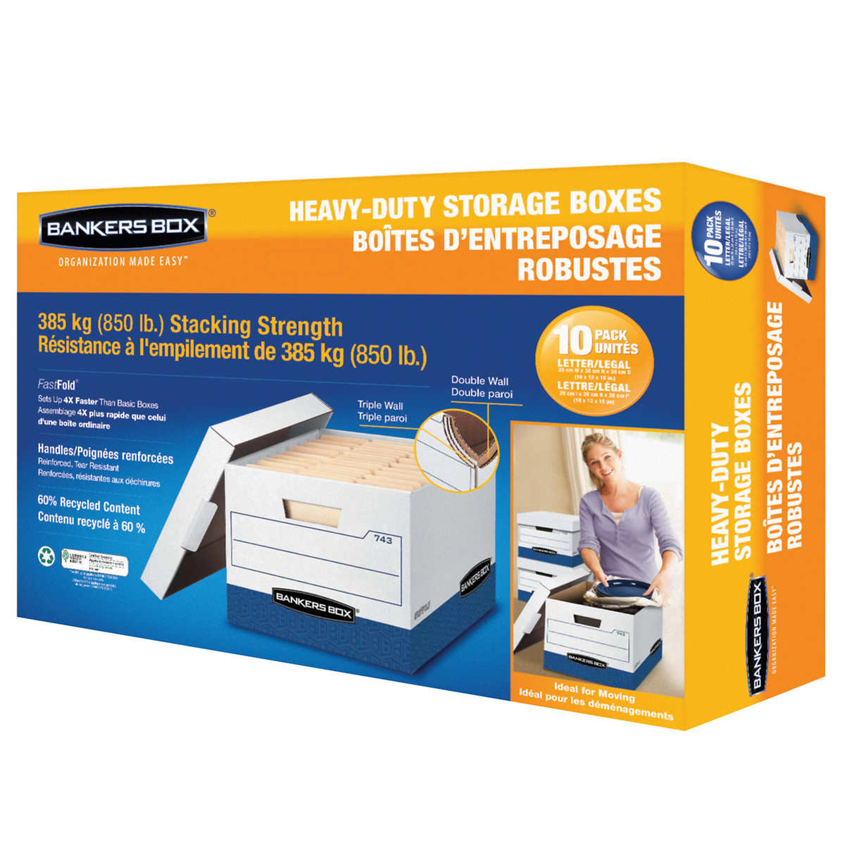 Fellowes Bankers Box 10-pack Heavy-duty Letter/Legal Records