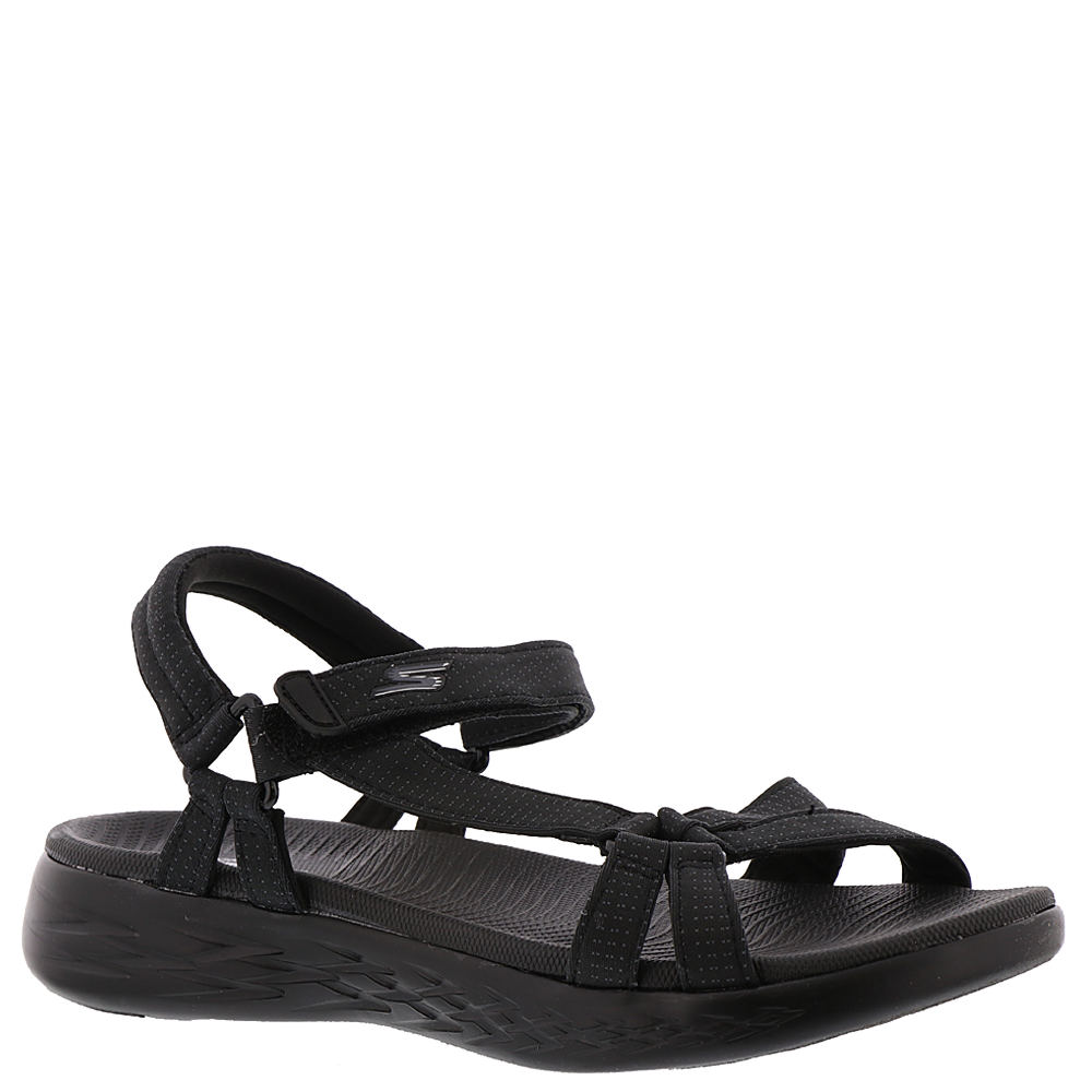 Skechers Women's On-The-go 600-Brilliancy Sport Sandal, Black, 5 Wide :  : Clothing, Shoes & Accessories