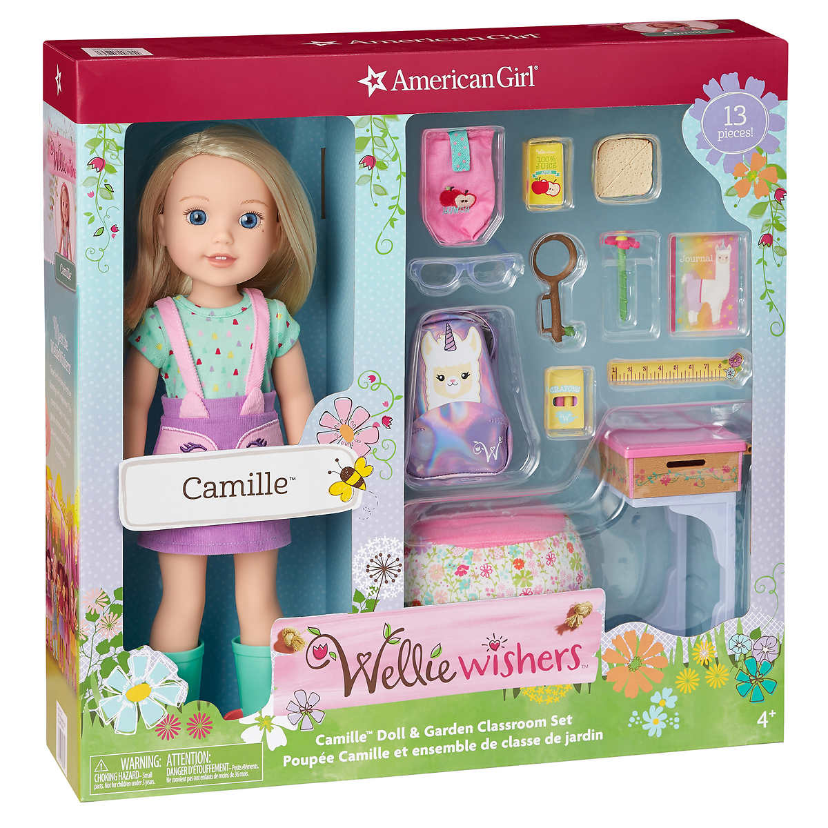 American Girl Wellie Wisher Camille Doll, doll clothing and books