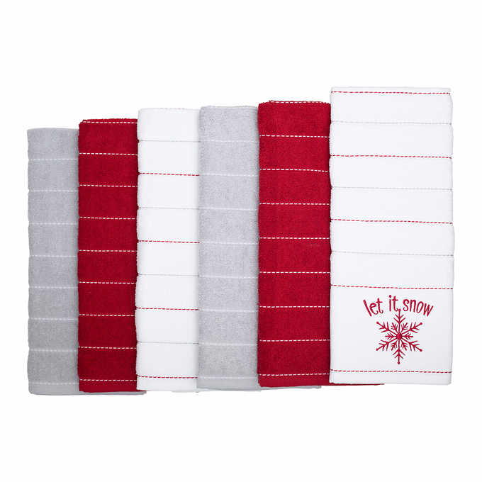 Set of 3 Vintage Cotton American Flag Decorative Tea Towels - Red Whit -  One Holiday Way