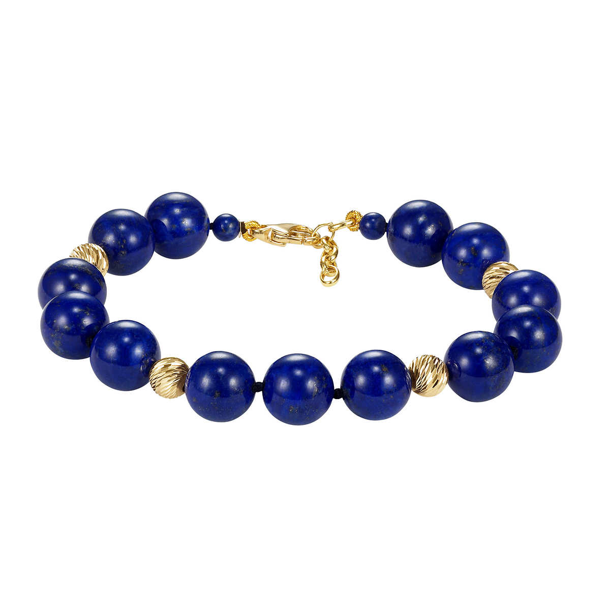 Tennis Ball | Gold Beaded Bracelet 7 Inches - Adult