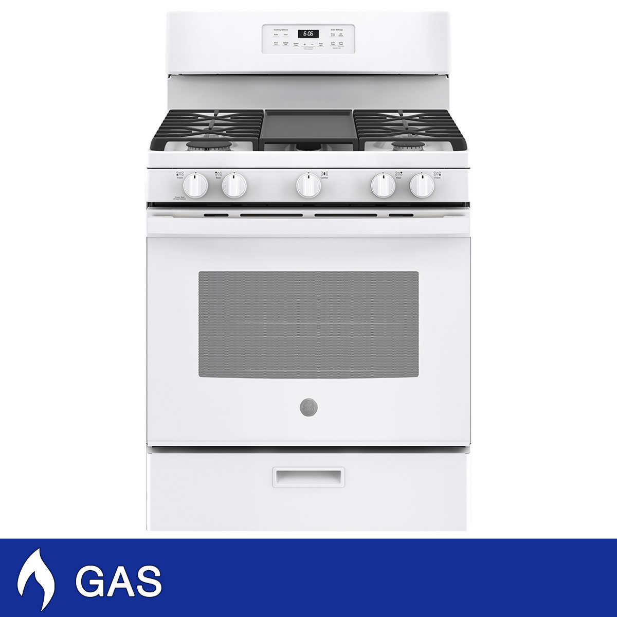 GE 30 Inch. 6.7 cu. ft. Slide-In Front Control GAS Double Oven Range with  True Convection