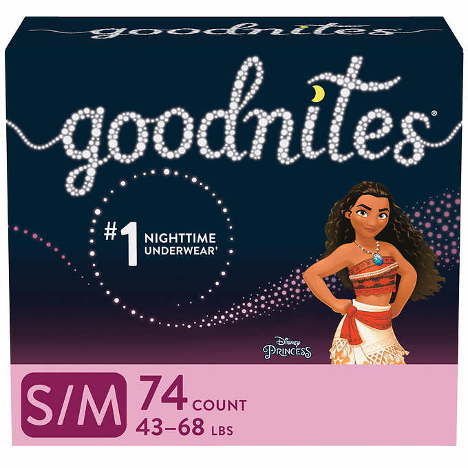 Goodnites Nighttime Underwear, Girls Sizes S/M - XL