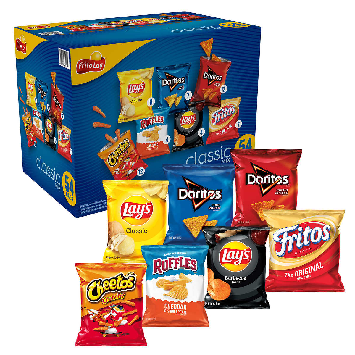 Frito Lay Classic Mix, 1 oz, Variety Pack, 54-count | Costco