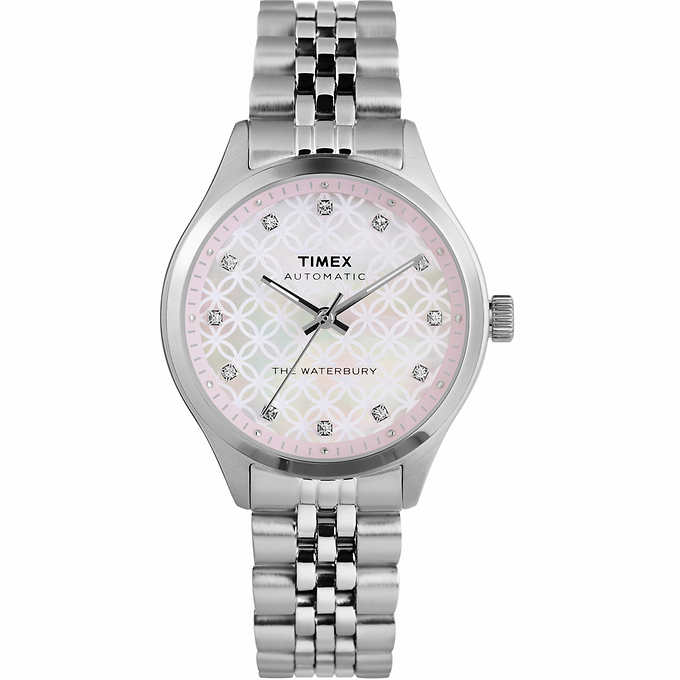 Timex Waterbury Traditional Stainless Steel Ladies Automatic Watch | Costco