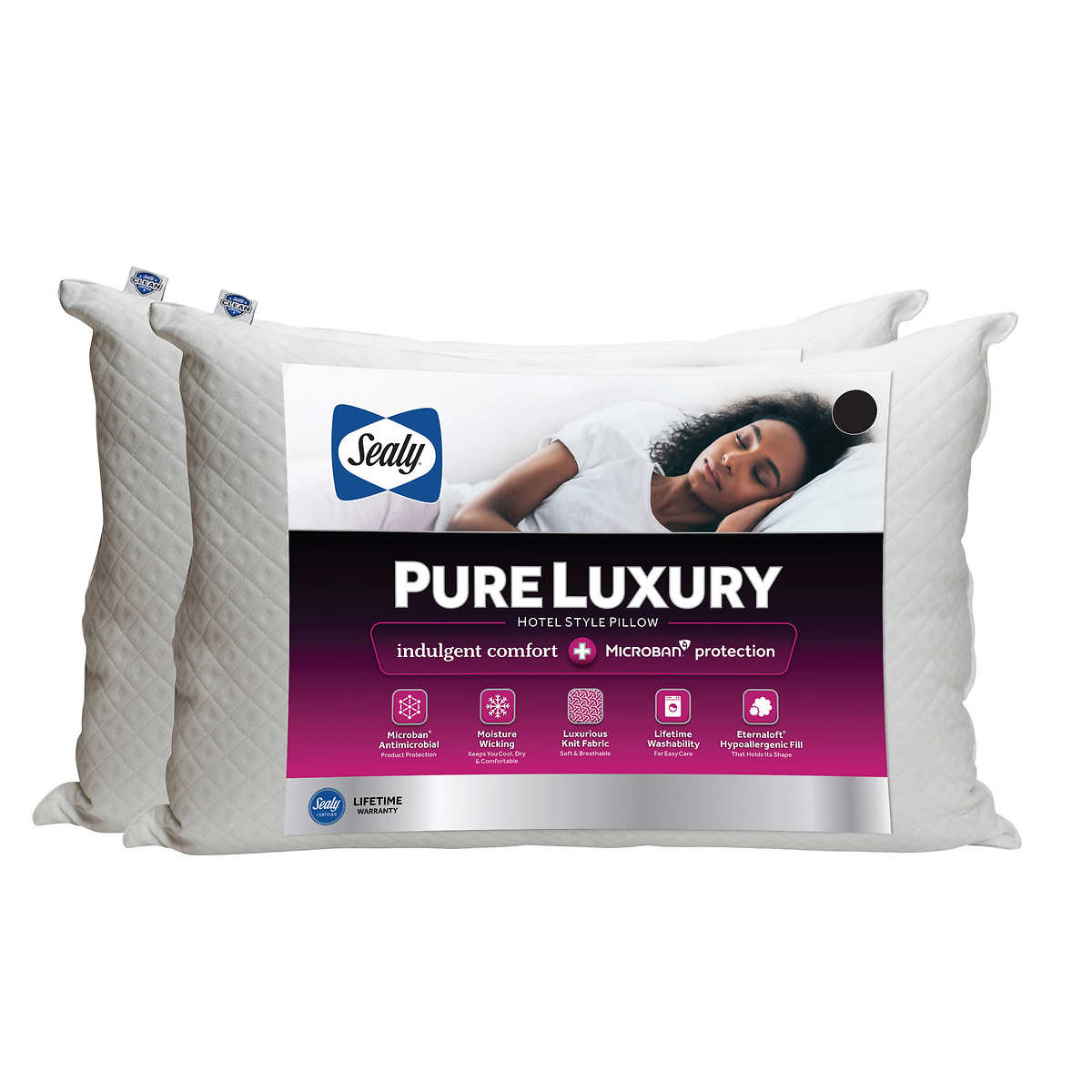 Pool Pillow Flat Comfort Mules - Luxury Black
