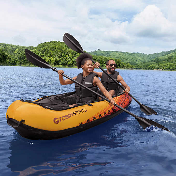 Funcionar Jugando ajedrez Hubert Hudson Tobin Sports Wavebreak Inflatable 2-person Kayak | Costco