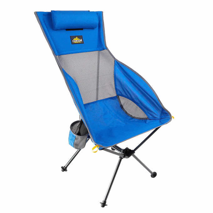 G4Free Lightweight High Back Camping Chair with Arm Rest Cup Holder and  Carrying Storage Bag for Adult Outdoor Travel Hiking