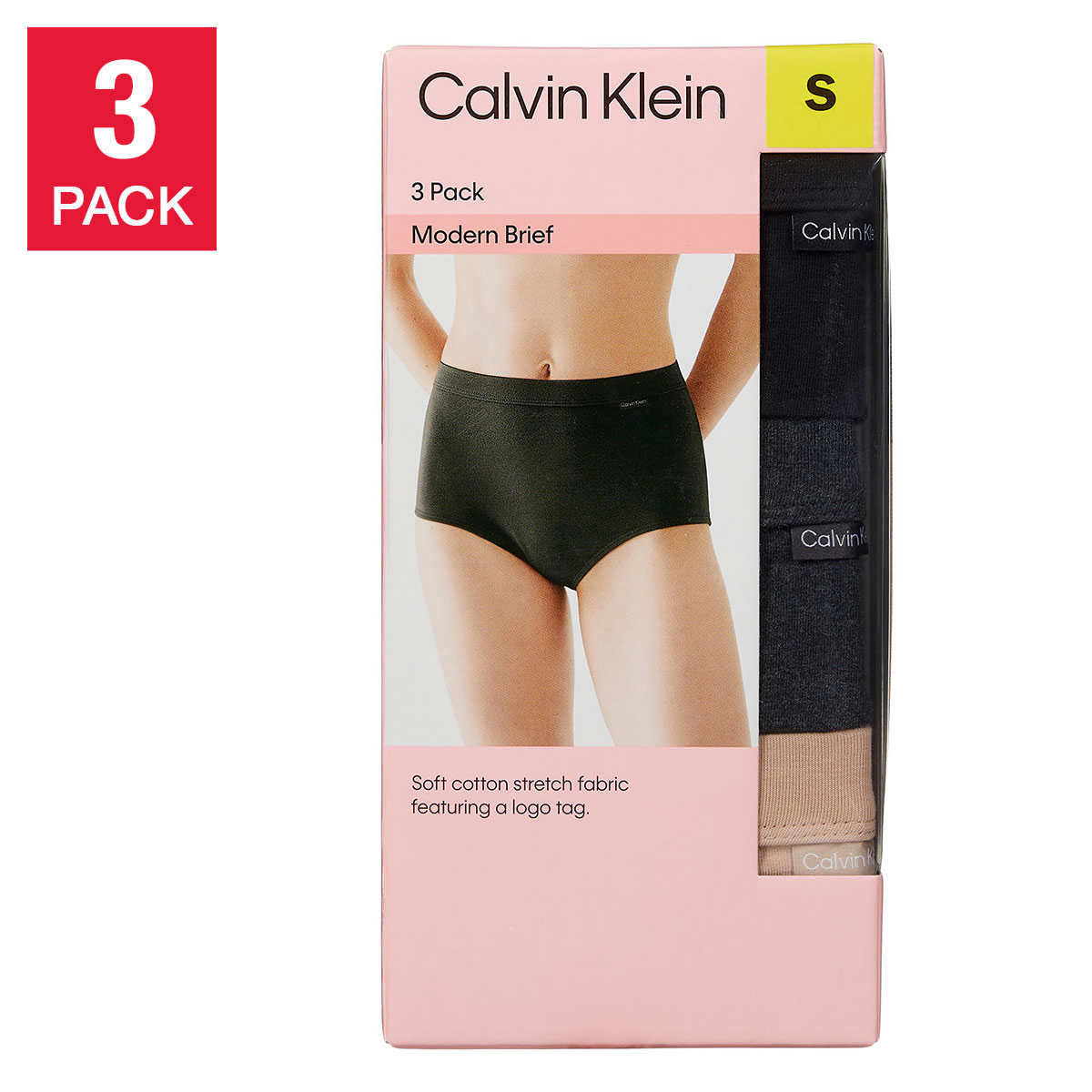 Calvin Klein Ladies' Modern Brief, 3-pack