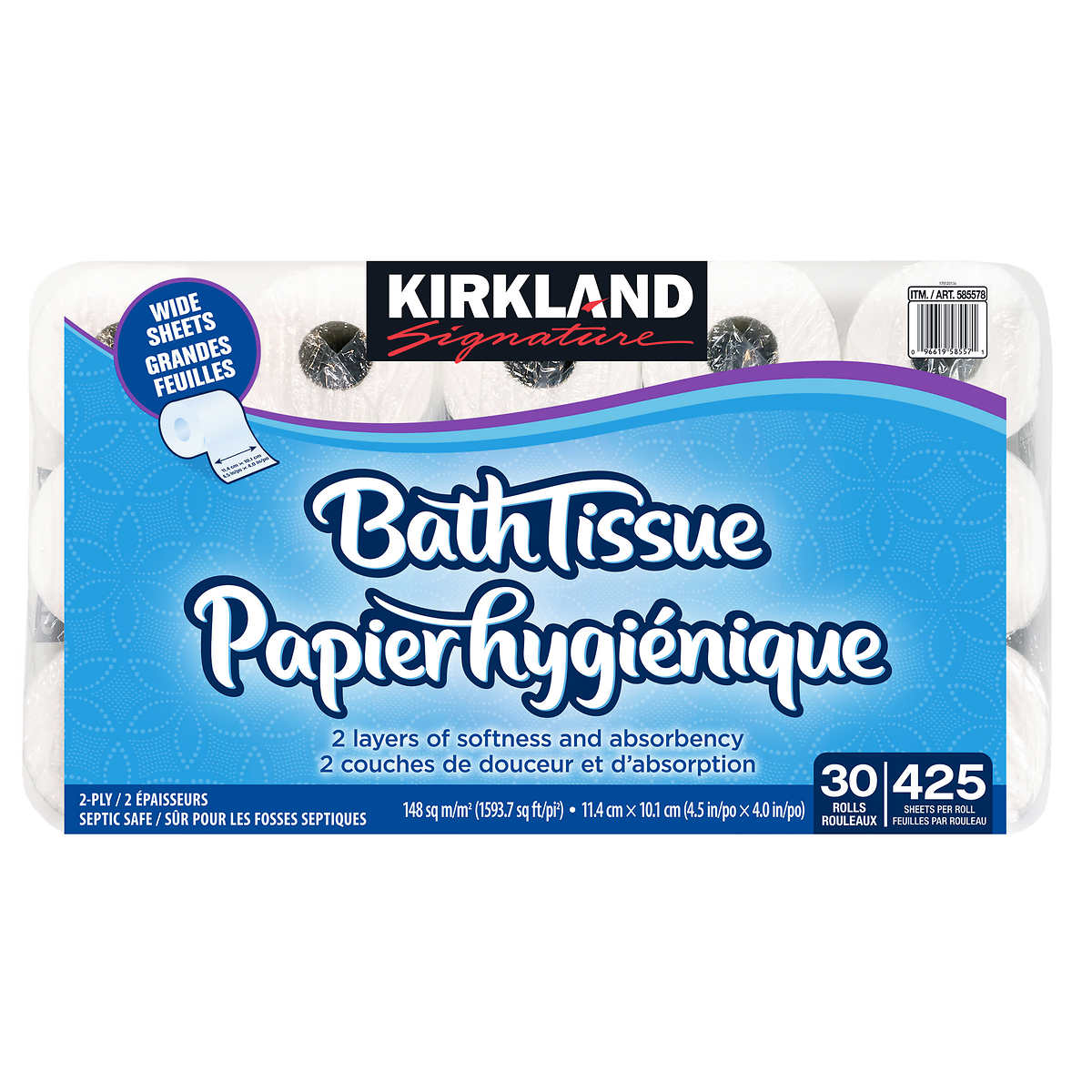 Kirkland Signature 2 Ply Bath Tissue 30 Pack