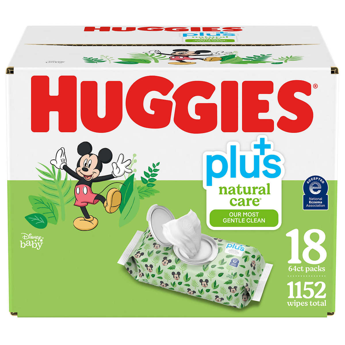 Huggies Natural Care Plus Wipes 18 Pack Of 64 Costco