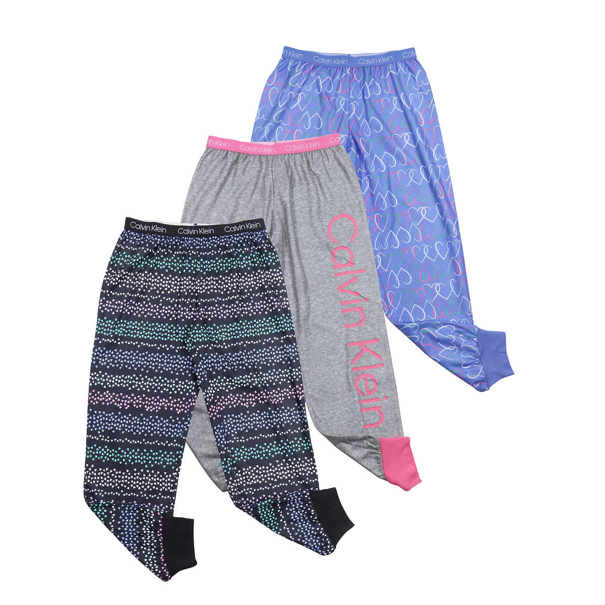  Sleep On It Sleepwear 3-Pack Girls Pajama Pants for Kids Soft  Fleece and Brushed Jersey Loose Fit Comfortable Lounge Bottoms: Clothing,  Shoes & Jewelry
