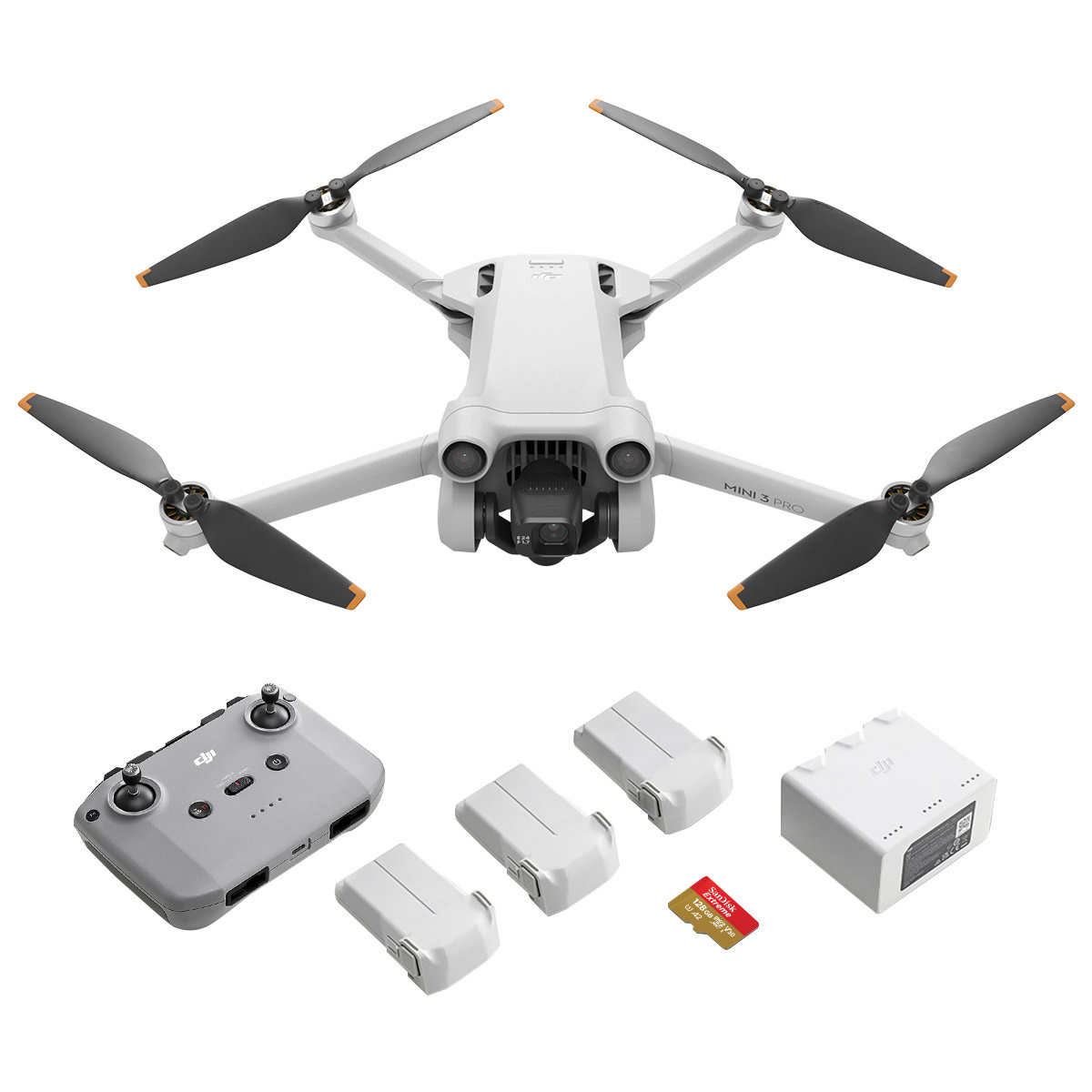 DJI Mavic Mini Fly More Combo Drone FlyCam Quadcopter Bundle with SD Card  and More, 4K
