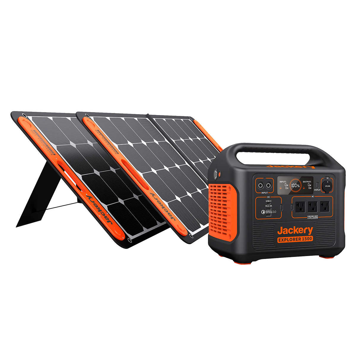 Jackery Explorer 1500 + 2 100W SolarSaga Panels | Costco