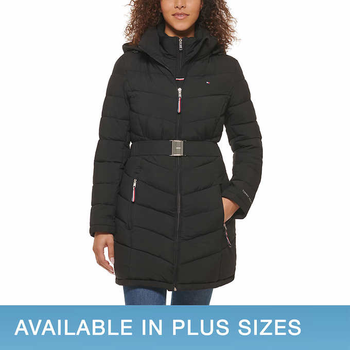 Tommy Ladies' Belted Puffer Jacket |