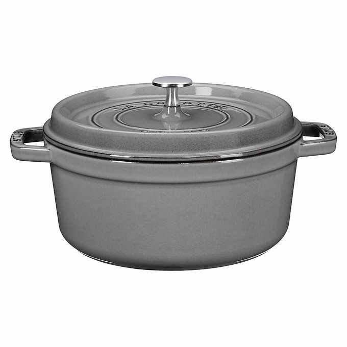 STAUB Cast Iron Dutch Oven 4-qt Round Cocotte, Made in France