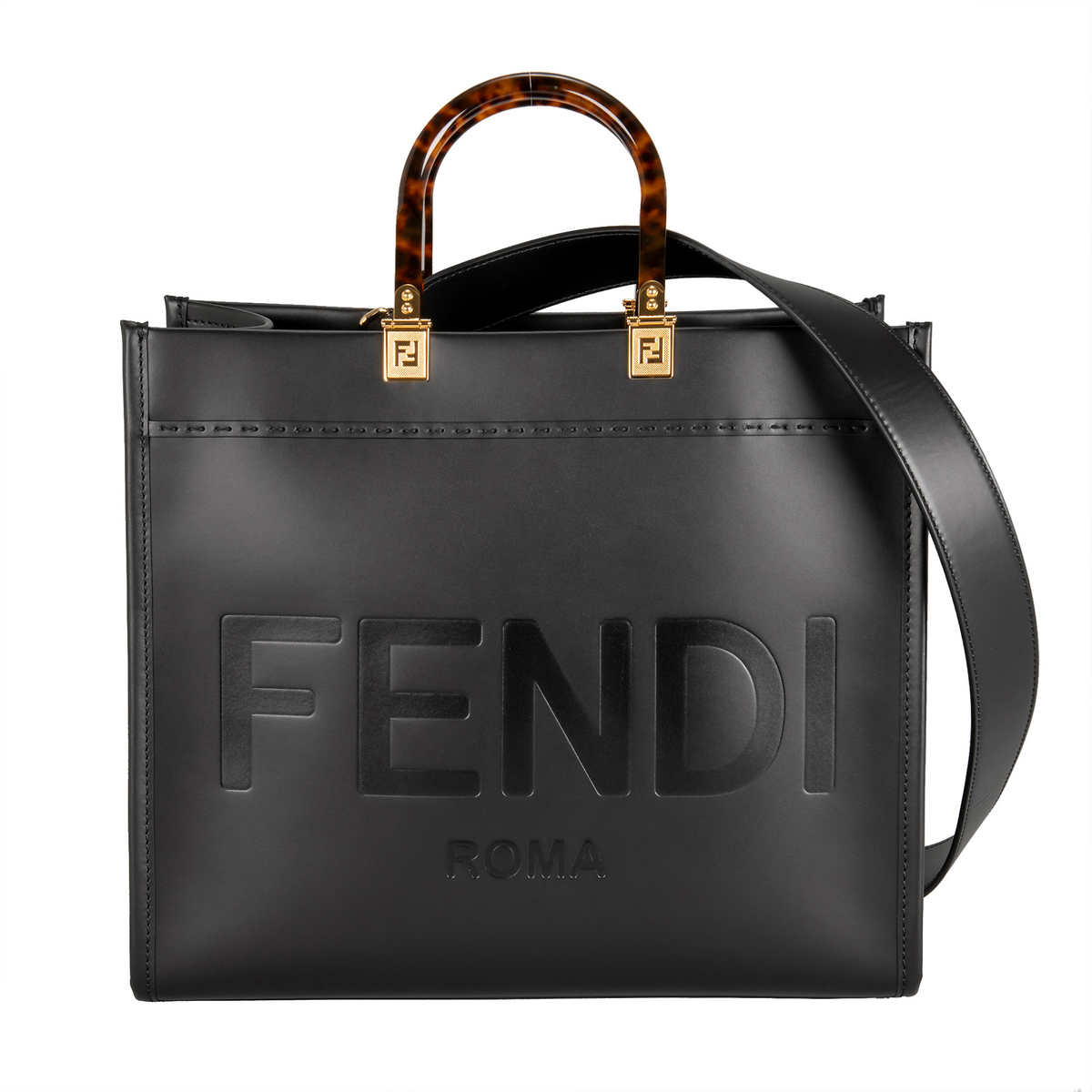 Fendi Sunshine Tote Bag Nero, Black