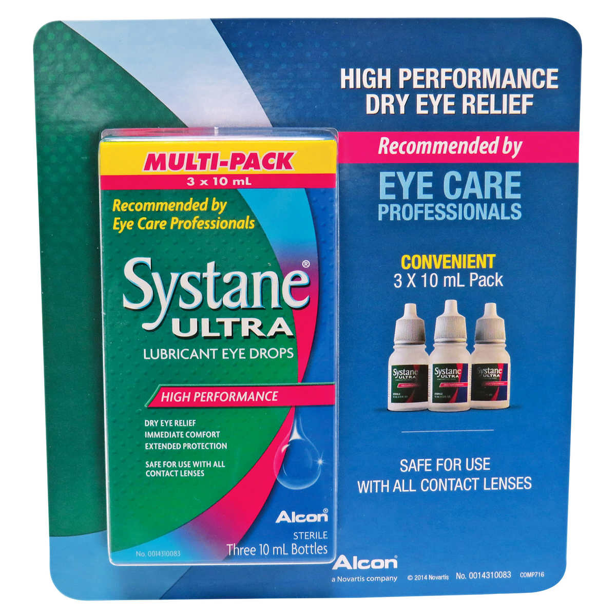 Systane Ultra Lubricant Eye Drops 3 10 Ml Bottles