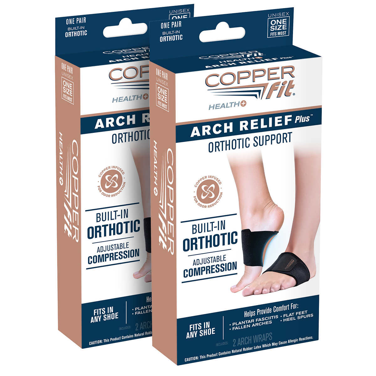 Copper Fit unisex adult Rapid Relief & Hot/Cold Ankle Foot Wrap with Hot  Cold Pack, Black, One Size Fits Most US : : Health & Personal Care