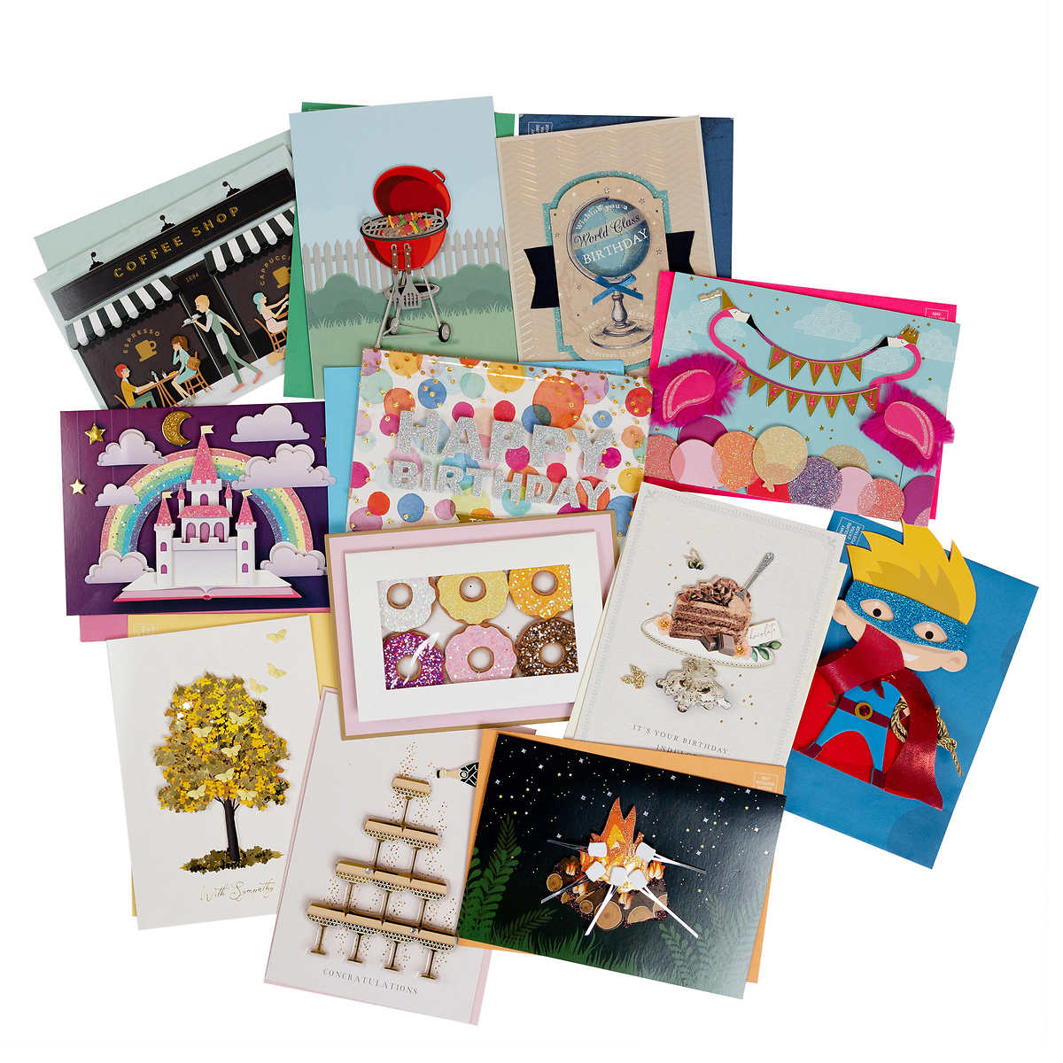 Hallmark Image Arts Boxed Christmas Cards Assortment, Elegant Icons (4  Designs, 24 Cards with Envelopes)