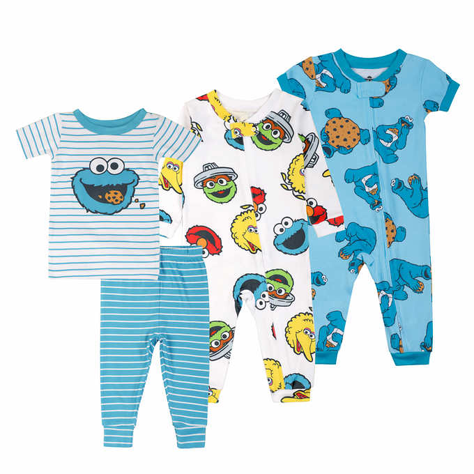Sesame Street Toddler Boys Pajamas, 4 Piece Set - Macy's