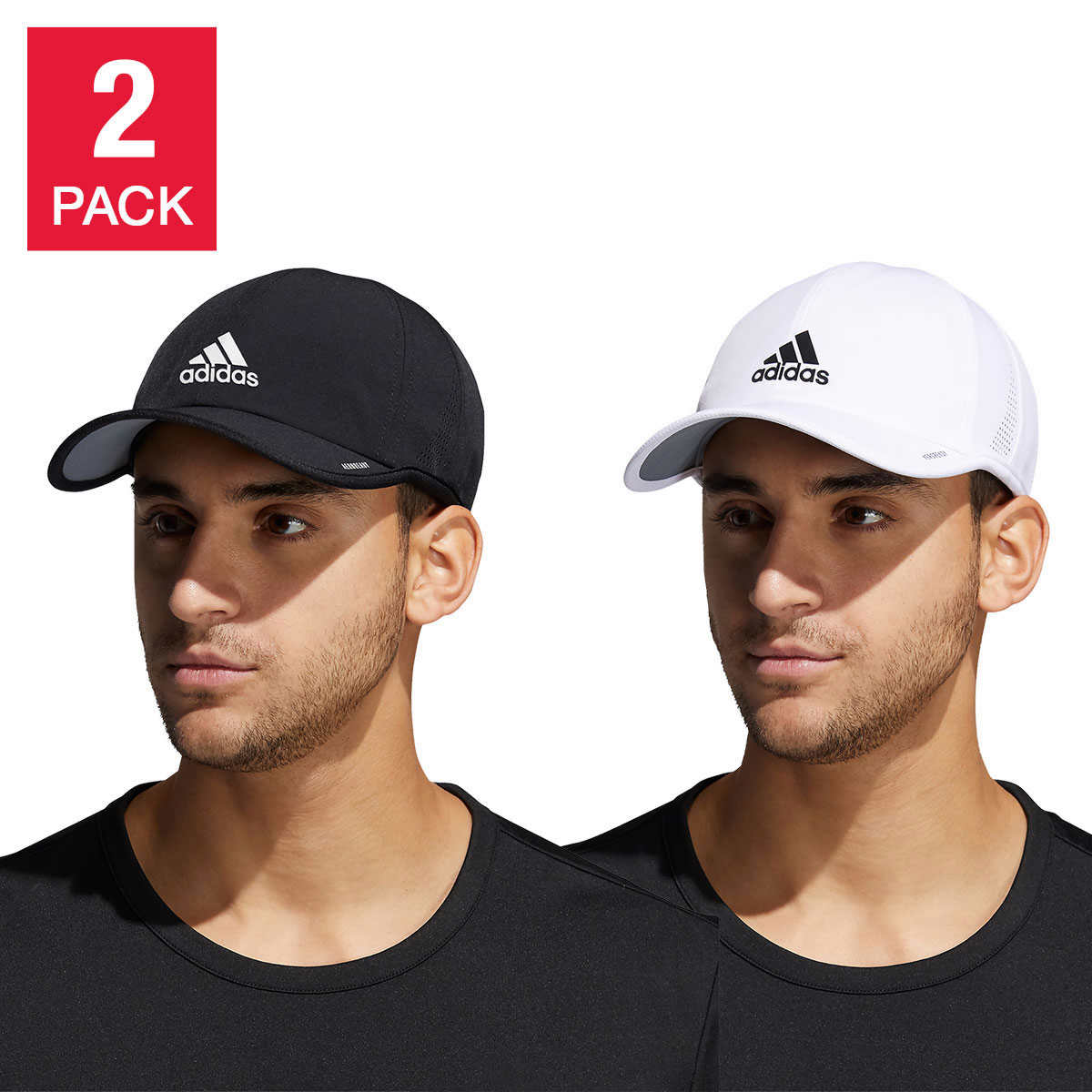 adidas Men's Superlite Cap, 2-pack | Costco