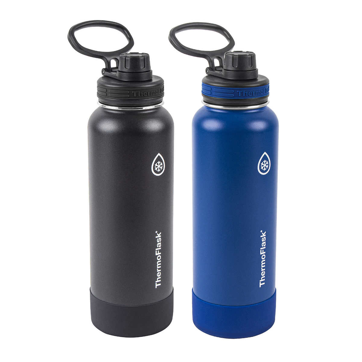 HydraPeak Water Bottle 40oz Stainless Steel, Screw Top, Carry Handle, Lt.  Blue