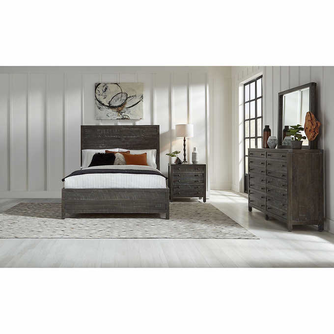 Torsten King Bedroom Collection in Gray